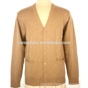 Fashionable Men's Fit Cashmere Cardigan Sweater With Buttons